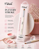Amora Professional Angled Gel Applicator Brush #4 – Precision Nail Art & Builder Gel Brush