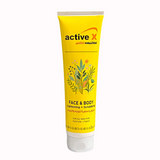 ActiveX Face & Body Exfoliating Scrub (500 g and 150 ml tube)  – Skin Lightening, Brightening & Hydrating Cream with Argan Oil, Niacinamide for Radiant, Smooth, and Glowing Skin