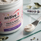 ActiveX Face & Body Lightening & Scrubbing Cream with Lavender – Gentle Exfoliating Face & Body Scrub – (150ml/500ml)