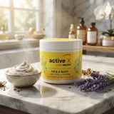 ActiveX Face & Body Lightening & Scrubbing Cream with Argan Oil – Gentle Exfoliating Face & Body Scrub – (150ml/500ml)