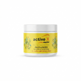 ActiveX Face & Body Lightening & Scrubbing Cream with Argan Oil – Gentle Exfoliating Face & Body Scrub – (150ml/500ml)