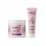 ActiveX Face & Body Lightening & Scrubbing Cream with Lavender – Gentle Exfoliating Face & Body Scrub – (150ml/500ml)
