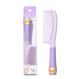 Hair Comb SY749 – Pliable & Durable Kid-Friendly Hair Detangler with Silicone Cat Handle, Safe for Scalp, Purple