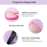 Hair Comb SY773 – Gentle Painless Detangling Comb for Kids, Soft Round Teeth Scalp Massage, Reduces Breakage, For Wet Thick or Curly Hair, Purple