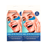 MOND'SUB Gel Eye Patches (5 pairs a pack)  – Hydrating & Brightening Under-Eye Masks for Dark Circles, Puffiness, and Fine Lines | Vegan & Cruelty-Free Skincare Gift Set