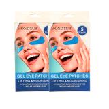 MOND'SUB Gel Eye Patches (5 pairs a pack)  – Hydrating & Brightening Under-Eye Masks for Dark Circles, Puffiness, and Fine Lines | Vegan & Cruelty-Free Skincare Gift Set