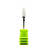 Pilot Ceramic Bullet Shape Cross Cut Nail Bit 6.0mm - Coarse Grit (C-Green) for Professional Acrylic and Gel Removal"