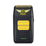 Pilot P-24 Electric Shaver – Waterproof Cordless & Corded Razor for Men, 2-Blade System, 14,000 RPM Maglev Motor, Pop-Up Trimmer, 60+ Min Runtime, Fast Charging, Gold