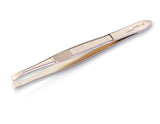 Nghia Light Gold Plated Eyebrow Tweezer T-09 | Shape and Define with Precision