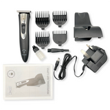 Pilot T-Cut MC-999 Professional Hair Clipper – Cordless, Low-Noise, Precision Steel Blade, 4 Combs, Charging Stand, Adjustable Blade