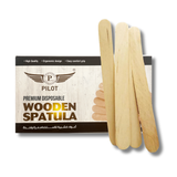 Pilot Club Premium Disposable Wooden  Spatula – 100 pcs, 6-inch Ergonomic Disposable Wax Sticks for Salon & Home Use