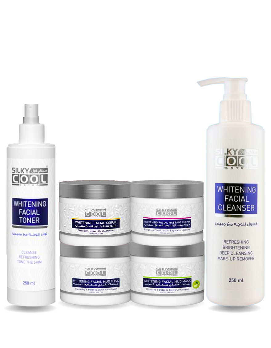 Silky Cool Whitening Facial Kit Skin Enhancement Brightening