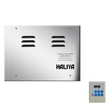 Haliya HA-90B Steam Generator 9kW – Stainless Steel Wet Steam Bath Generator with Auto Drain & Digital Control Panel – Sauna Steam Machine for Home Spa Room (Up to 12m³, 220V/380V)