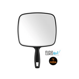 Eurostil Professional TV Shaped Handheld Mirror for Barbers and Stylists 225 X 320mm - Black