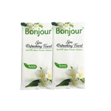 Bonjour Refreshing Towel - (25 Pcs) Pack | Scented, Portable, and Skin-Friendly Refreshment  Disposable Wet Wipes / Towels