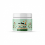 ActiveX Face & Body Lightening & Scrubbing Cream with Aloe Vera 150ml tube for gentle exfoliation and smoother skin