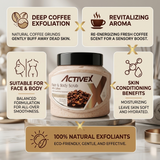 ActiveX Coffee Face and Body Scrub key features and exfoliating skincare benefits