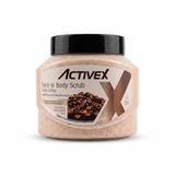 ActiveX Coffee Face & Body Scrub 500ml – Exfoliating Apricot & Coffee Scrub for Smooth, Radiant Skin