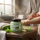 Benefits of ActiveX Cucumber Face and Body Scrub including exfoliation and skin smoothing
