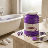 Spa lifestyle image using ActiveX Lavender Foot and Body Scrub Gel for relaxing body care