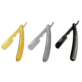 Pilot Premium Butterfly Barber Razor – Safety Razor for Men with Interchangeable Blades, Lightweight, Ergonomic Shavette for Professional Grooming & Precision Shaving – Available in Gold, Silver, and Matte Black