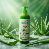 Using aloe vera shampoo for daily hair wash hydrating scalp care and soft manageable hair UAE