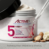 ActiveX exfoliating cream enriched with Aloe Vera extract and Vitamin E for skin care