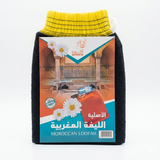 Amora Moroccan Leefa exfoliating bath loofah on white background