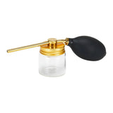 Close-up detail of BarberTop Q-128 Gold hair fiber applicator pump