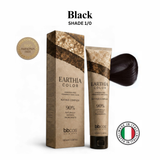 BBCOS EARTHIA COLOR Nathue Complex ammonia-free vegan permanent hair color 100ml in shade Black