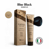 BBCOS EARTHIA COLOR Nathue Complex ammonia-free vegan permanent hair color 100ml in shade Blue Black
