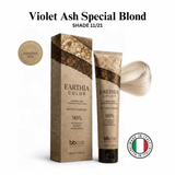 BBCOS EARTHIA COLOR Nathue Complex ammonia-free vegan permanent hair color 100ml in shade Violet Ash Special Blond