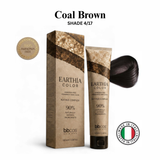 BBCOS EARTHIA COLOR Nathue Complex ammonia-free vegan permanent hair color 100ml in shade Coal Brown