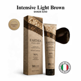 BBCOS EARTHIA COLOR Nathue Complex ammonia-free vegan permanent hair color 100ml in shade Intensive Light Brown
