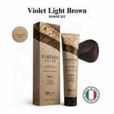 BBCOS EARTHIA COLOR Nathue Complex Ammonia-Free Vegan Permanent Hair Color 100ml – 5.2 – Violet Light Brown