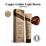 BBCOS EARTHIA COLOR Nathue Complex ammonia-free vegan permanent hair color 100ml in shade Copper Golden Light Brown