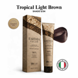 BBCOS EARTHIA COLOR Nathue Complex ammonia-free vegan permanent hair color 100ml in shade Tropical Light Brown