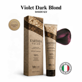 BBCOS EARTHIA COLOR Nathue Complex ammonia-free vegan permanent hair color 100ml in shade Violet Dark Blond