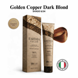BBCOS EARTHIA COLOR Nathue Complex ammonia-free vegan permanent hair color 100ml in shade Golden Copper Dark Blond