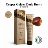 BBCOS EARTHIA COLOR Nathue Complex ammonia-free vegan permanent hair color 100ml in shade Copper Golden Dark Blond