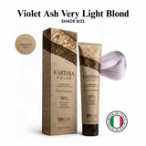 BBCOS EARTHIA COLOR Nathue Complex ammonia-free vegan permanent hair color 100ml in shade Violet Ash Very Light Blond