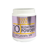 Silky cool 10 levels lift bleaching powder  - 450 gm for Maximum Hair Lightening