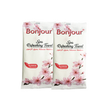 Bonjour Refreshing Towel - (25 Pcs) Pack | Scented, Portable, and Skin-Friendly Refreshment  Disposable Wet Wipes / Towels