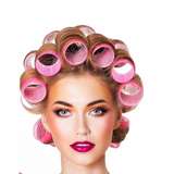 Eurostil (Pack of 4 pcs) Hair Rollers 65mm -Pink #00025 : Create Gorgeous Curls with Eurostil Hair Rollers