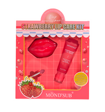 Mond’Sub Lip Care Kit – Korean Vegan Lip Balm & Overnight Lip Mask Duo (Strawberry / Cherry) Hydrating, Nourishing & Repairing Lip Treatment for Dry Lips