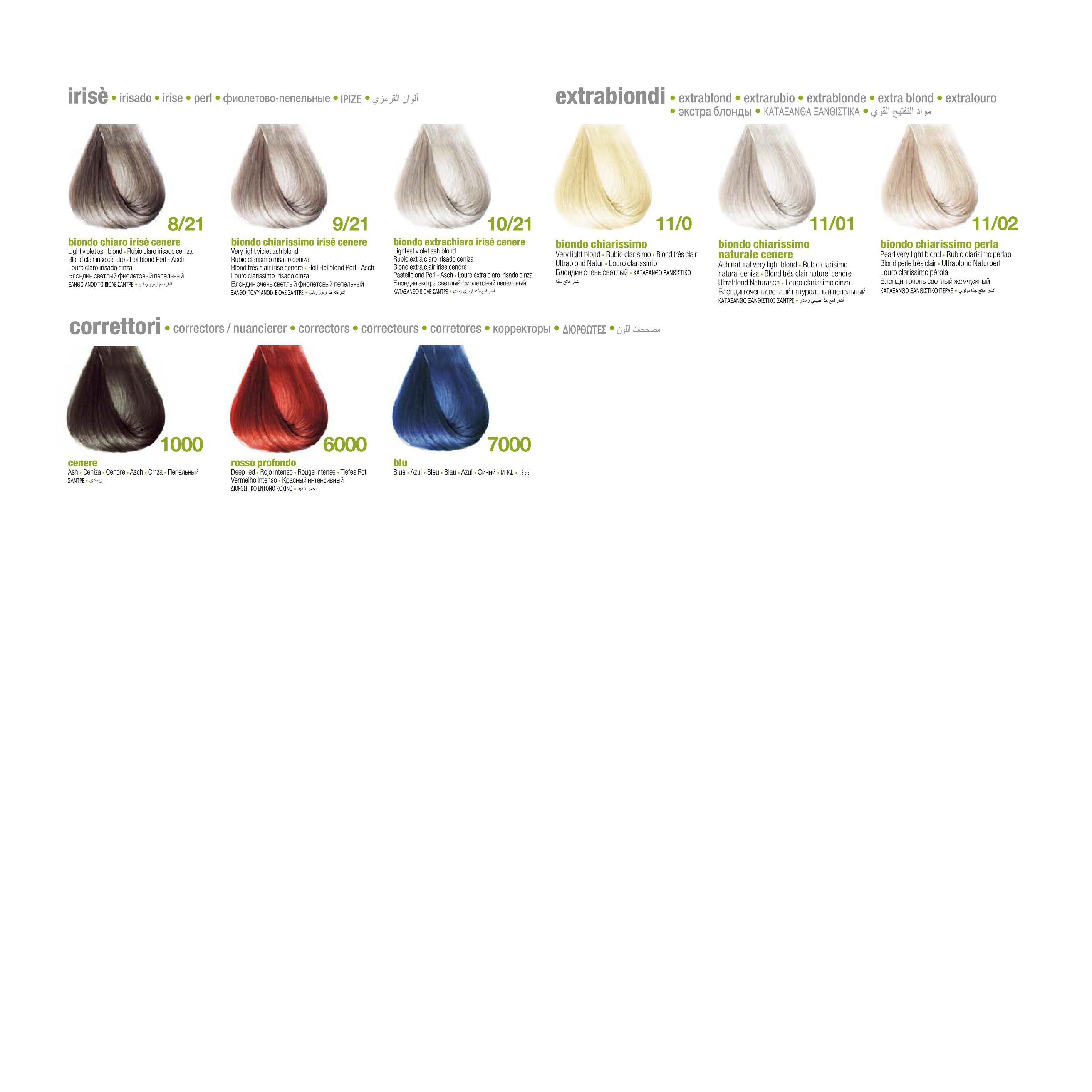 Keratin Zero Amonia + Keratin Color Chart / Catalogue for Vibrant, Ra