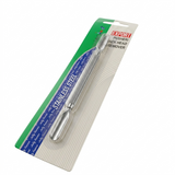Close-up detail of JF stainless steel double ended cuticle pusher