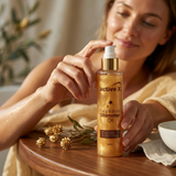 Luxury body glow oil radiant skin premium beauty look for events summer and party glow