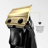 WAHL 5 Star Black Cordless Magic Clip – Professional Hair Clipper with Stagger-Tooth™ Blade, Titanium Coating, and 100-Minute Runtime