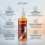 Infographic showing benefits of post manicure and pedicure antiseptic spray for salon hygiene